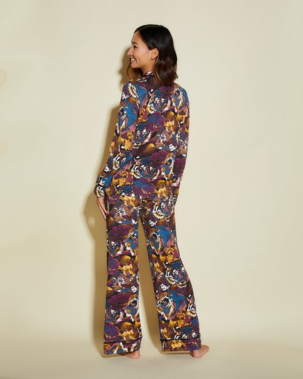 Conjunto De Pijama Petite Estampado Con Camisa De Manga Larga Y Pantalones Online Hot Sale - Image 2