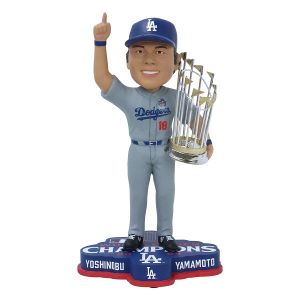 Los Angeles Dodgers MLB 2024 World Series Champions Yoshinobu Yamamoto Bobblehead Online Sale