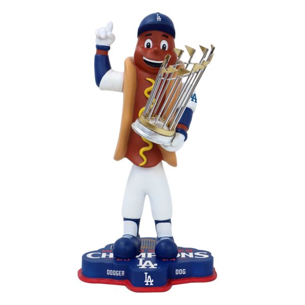 Los Angeles Dodgers MLB 2024 World Series Champions Dodger Dog Mascot Bobblehead For Sale