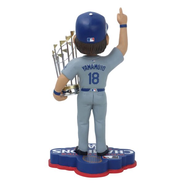 Los Angeles Dodgers MLB 2024 World Series Champions Yoshinobu Yamamoto Bobblehead Online Sale - Image 2