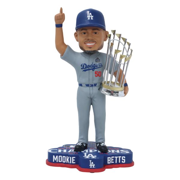 Los Angeles Dodgers MLB 2024 World Series Champions Mookie Betts Bobblehead on Sale