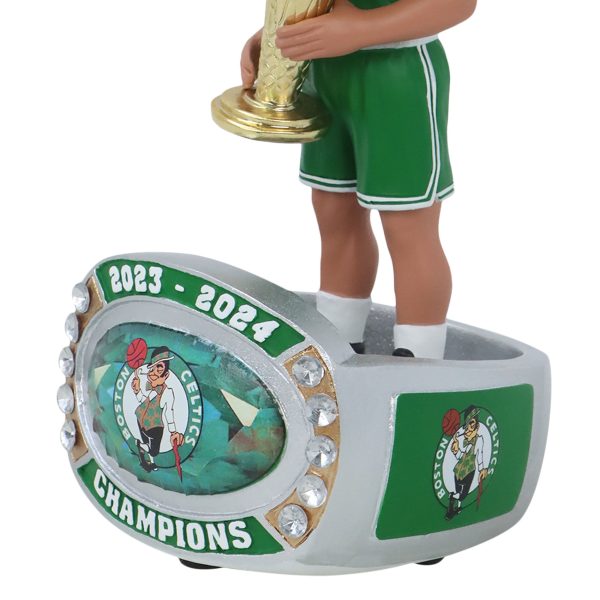 Boston Celtics 2024 NBA Champions Derrick White Ring Base Bighead Bobblehead Sale - Image 3