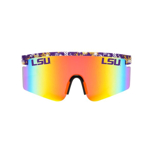 LSU Tigers NCAA Floral Large Frame Sunglasses Online now - Image 2