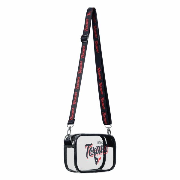 Houston Texans NFL Monty Script Clear Crossbody Bag Online now - Image 2