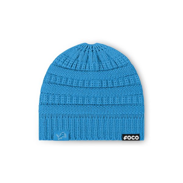 Detroit Lions NFL Womens Solid Ponytail Beanie Online