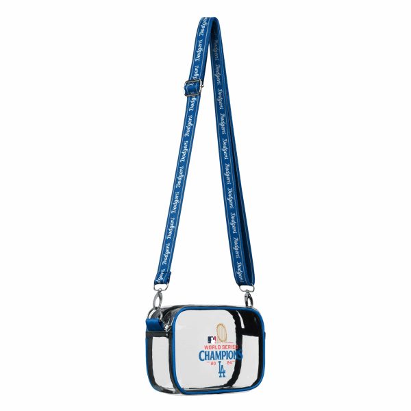 Los Angeles Dodgers MLB 2024 World Series Champions Clear Crossbody Bag Sale - Image 2