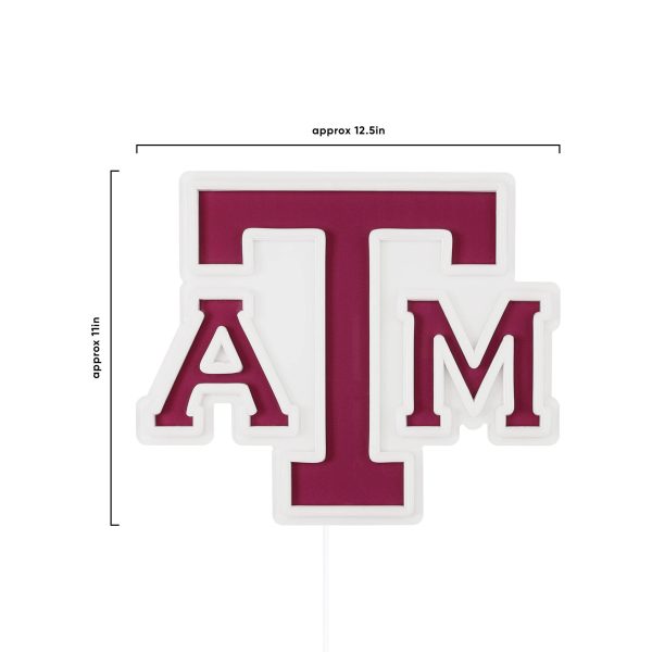 Texas A&M Aggies NCAA LED Neon Light Up Team Logo Sign Online - Image 4