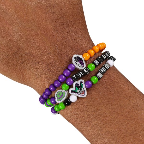 The Joker? & Riddler? & Two Face? DC 3 Pack Beaded Friendship Bracelet Sale - Image 4