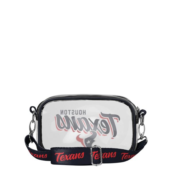 Houston Texans NFL Monty Script Clear Crossbody Bag Online now - Image 5