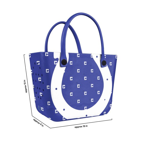 Indianapolis Colts NFL Big Logo Mini Print Tailgate Tote Bag (PREORDER - SHIPS LATE JUNE) For Discount - Image 3