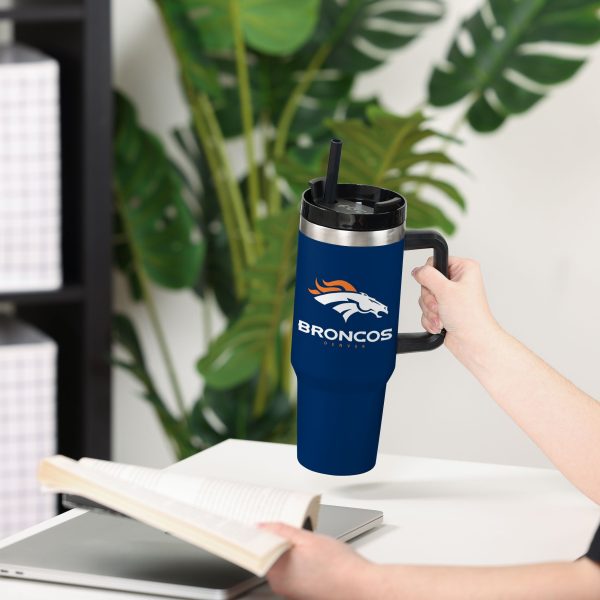 Denver Broncos NFL Blue 40 oz XL Tumbler Online - Image 4