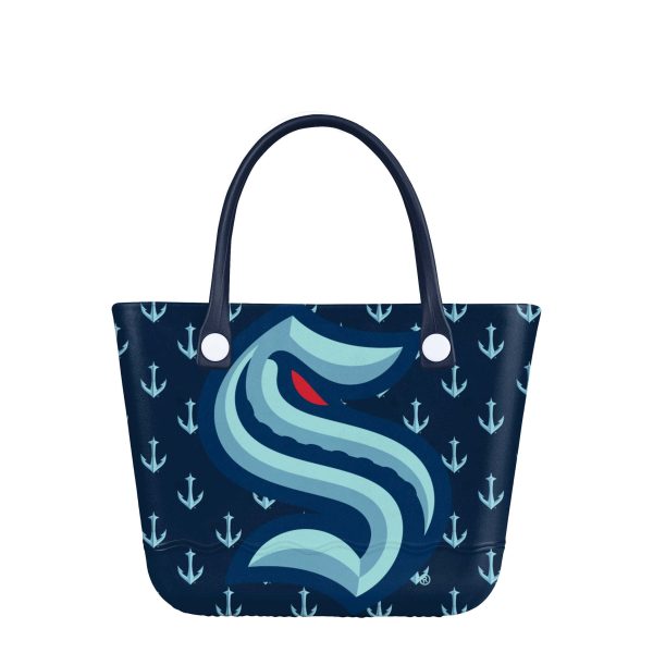 Seattle Kraken NHL Big Logo Mini Print Tailgate Tote Bag For Cheap