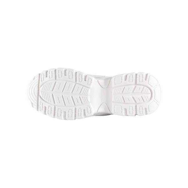 Chicago Bears NFL Womens Glitter Big Logo Vintage White Chunky Sneaker Supply - Image 5