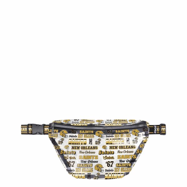 New Orleans Saints NFL Repeat Retro Print Clear Fanny Pack Online now