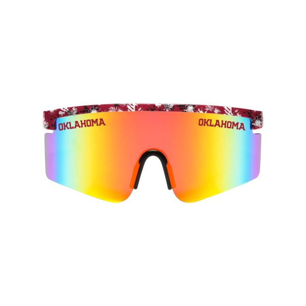 Oklahoma Sooners NCAA Floral Large Frame Sunglasses on Sale - Image 2