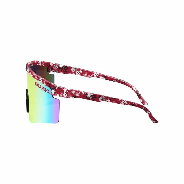 Oklahoma Sooners NCAA Floral Large Frame Sunglasses on Sale - Image 3