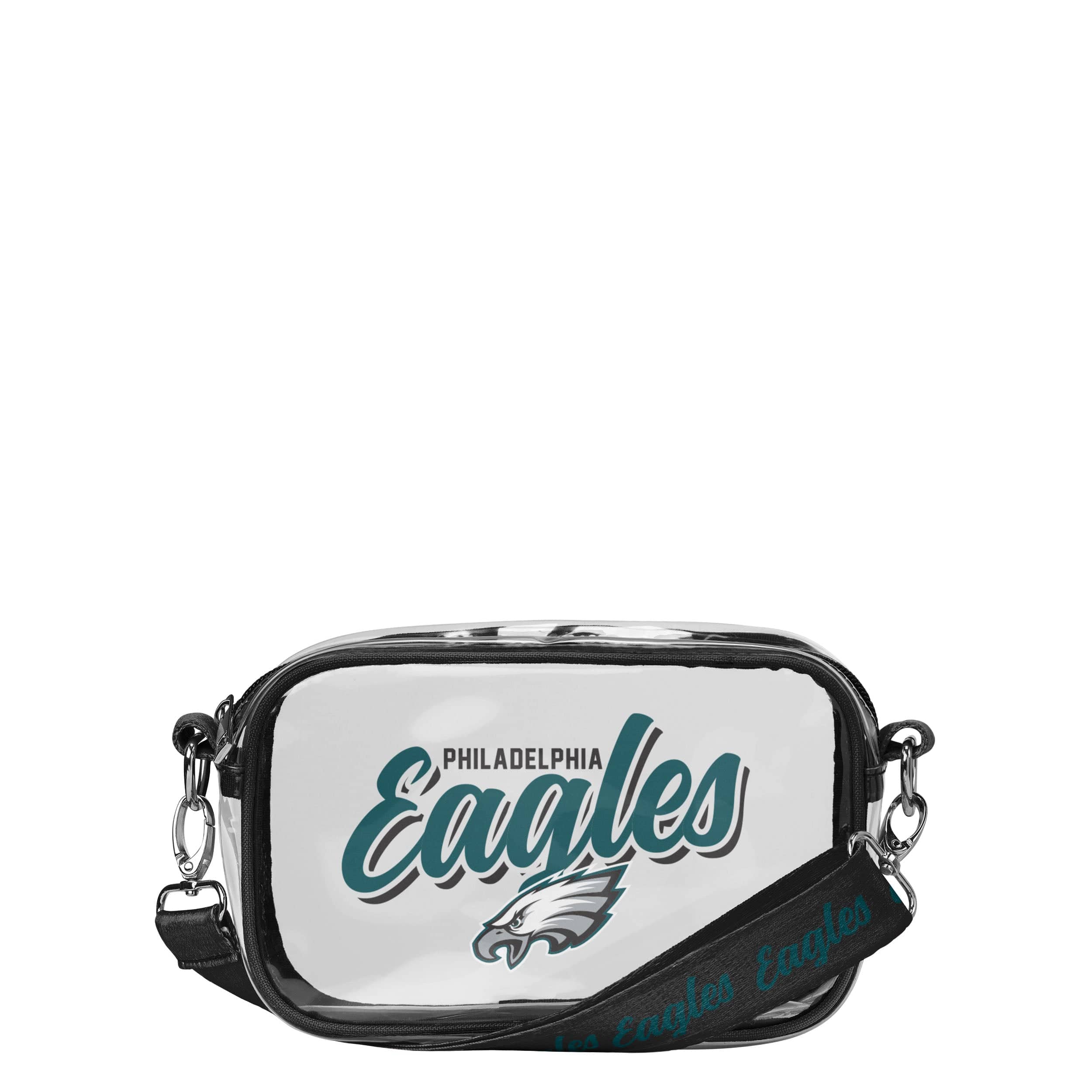 Philadelphia Eagles NFL Monty Script Clear Crossbody Bag Sale
