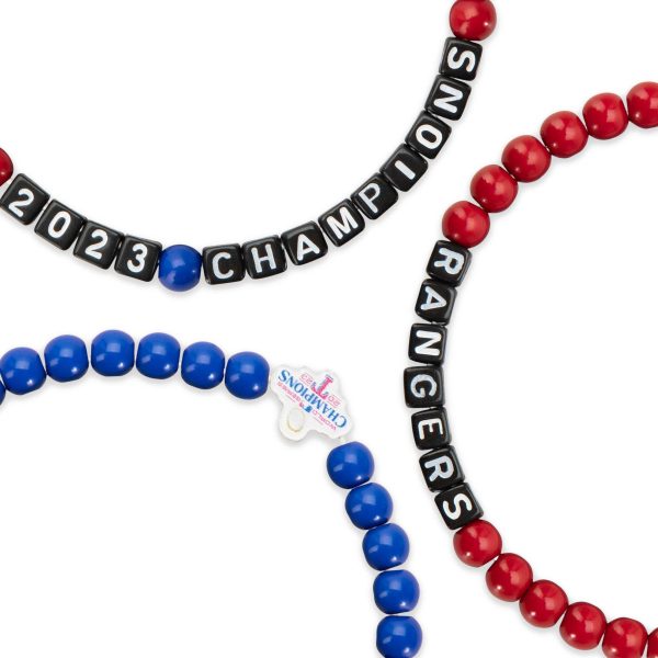Texas Rangers MLB 2023 World Series Champions 3 Pack Beaded Friendship Bracelet For Cheap - Image 2