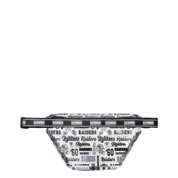 Las Vegas Raiders NFL Repeat Retro Print Clear Fanny Pack Online now - Image 3