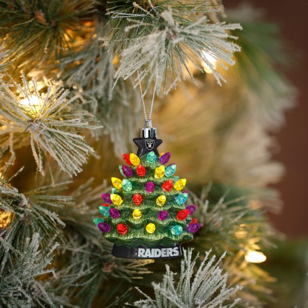Las Vegas Raiders NFL Ceramic Tree Ornament on Sale - Image 2