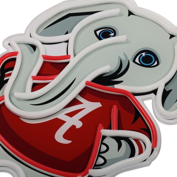 Big Al Alabama Crimson Tide NCAA LED Neon Light Up Mascot Sign Online now - Image 4
