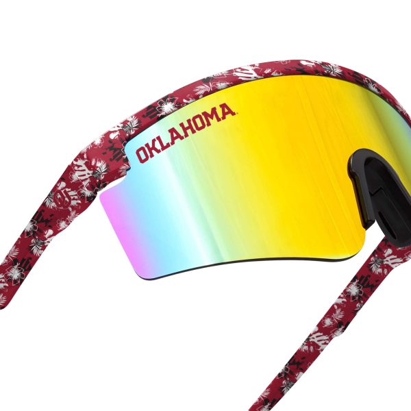 Oklahoma Sooners NCAA Floral Large Frame Sunglasses on Sale - Image 4