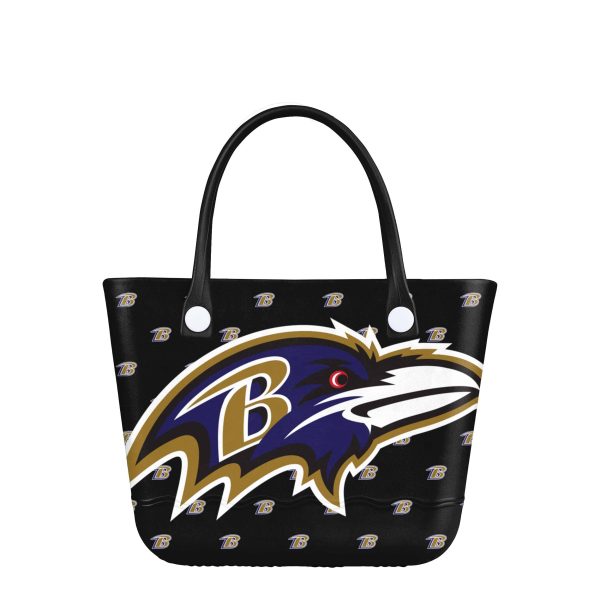 Baltimore Ravens NFL Big Logo Mini Print Tailgate Tote Bag (PREORDER - SHIPS LATE JUNE) Hot on Sale