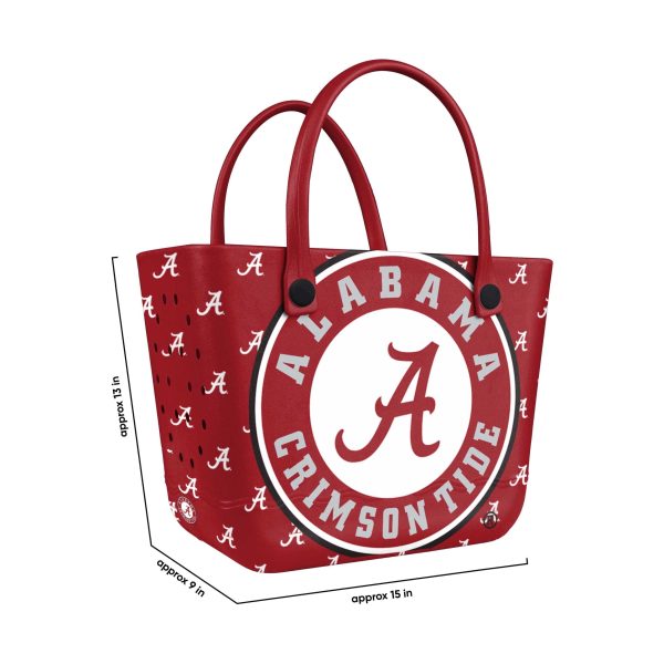Alabama Crimson Tide NCAA Big Logo Mini Print Tailgate Tote Bag (PREORDER - SHIPS LATE JUNE) Online now - Image 3