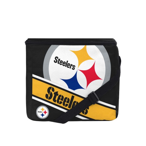 Pittsburgh Steelers NFL Big Logo Stripe 12 Pack Cooler Supply