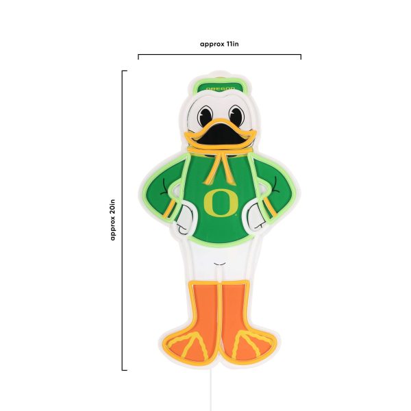 The Duck Oregon Ducks NCAA LED Neon Light Up Mascot Sign Cheap - Image 5