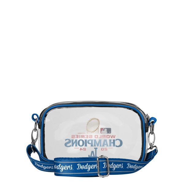 Los Angeles Dodgers MLB 2024 World Series Champions Clear Crossbody Bag Sale - Image 5