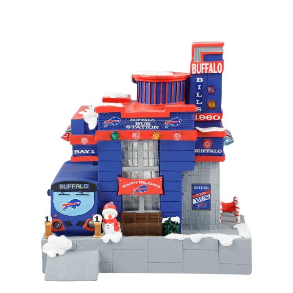 Buffalo Bills NFL Light Up Resin Team Bus Station Online now