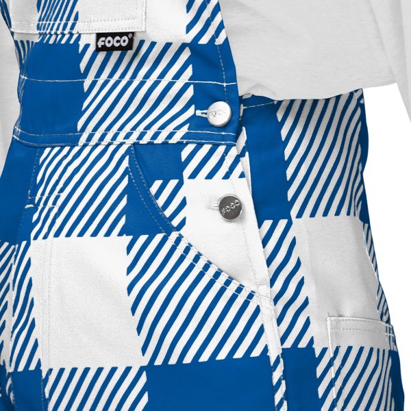 Duke Blue Devils NCAA Womens Plaid Bib Overalls Discount - Image 5