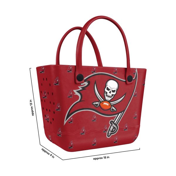 Tampa Bay Buccaneers NFL Big Logo Mini Print Tailgate Tote Bag (PREORDER - SHIPS LATE JUNE) Online Sale - Image 3