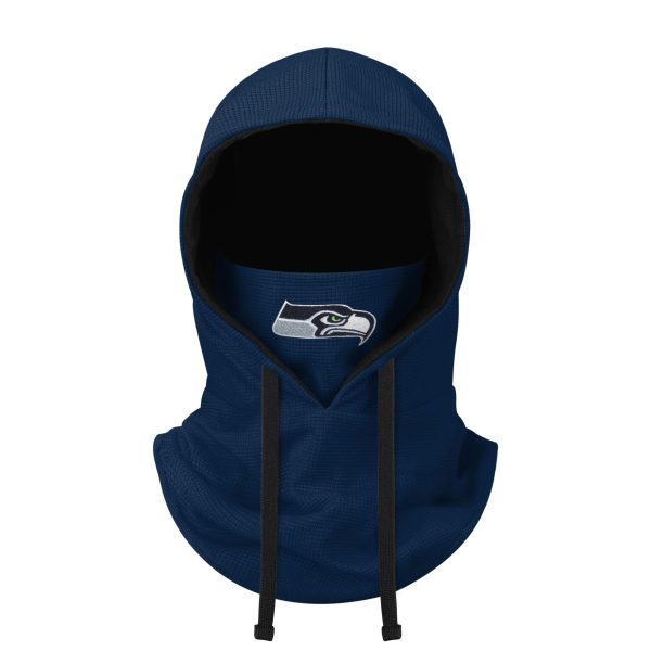 Seattle Seahawks NFL Waffle Drawstring Hooded Gaiter Hot on Sale