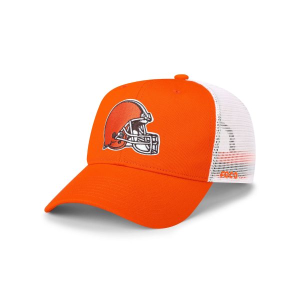 Cleveland Browns NFL Thunder Primary Logo Trucker RF Cap Online Sale
