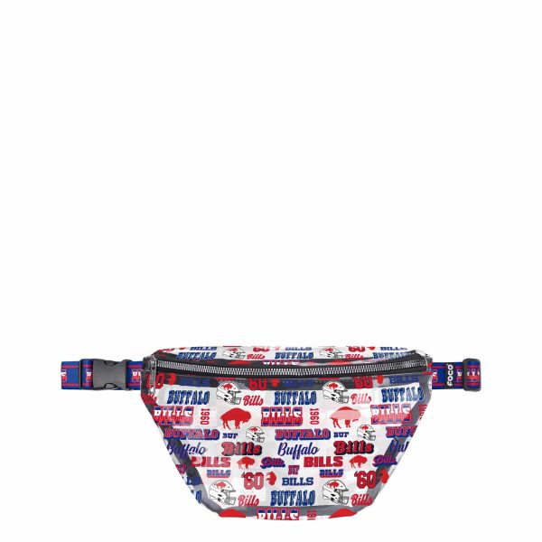 Buffalo Bills NFL Repeat Retro Print Clear Fanny Pack on Sale