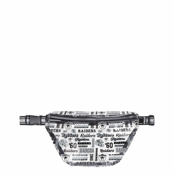 Las Vegas Raiders NFL Repeat Retro Print Clear Fanny Pack Online now