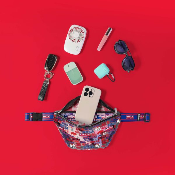 Buffalo Bills NFL Repeat Retro Print Clear Fanny Pack on Sale - Image 2