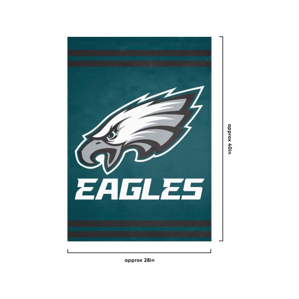 Philadelphia Eagles NFL Big Logo Vertical Flag on Sale - Image 3