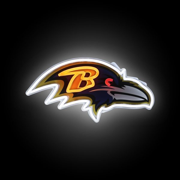Baltimore Ravens NFL LED Neon Light Up Team Logo Sign Cheap - Image 2