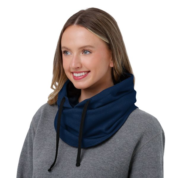 Seattle Seahawks NFL Waffle Drawstring Hooded Gaiter Hot on Sale - Image 4
