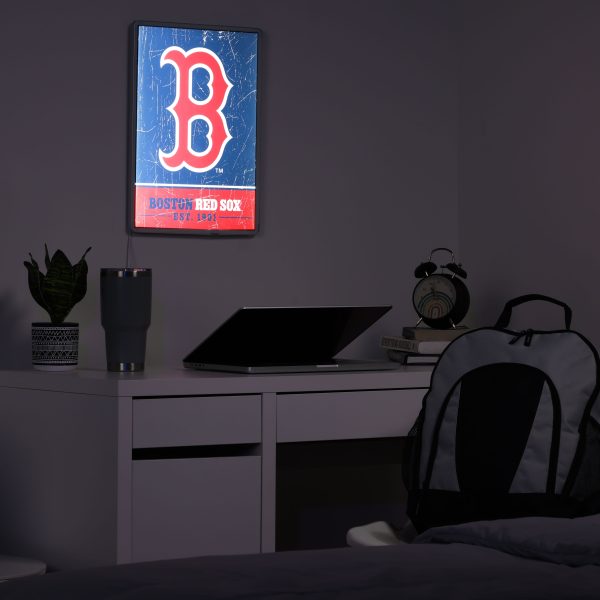 Boston Red Sox MLB Big Logo Backlit Sign Sale - Image 3