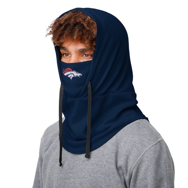 Denver Broncos NFL Waffle Drawstring Hooded Gaiter Online now - Image 3