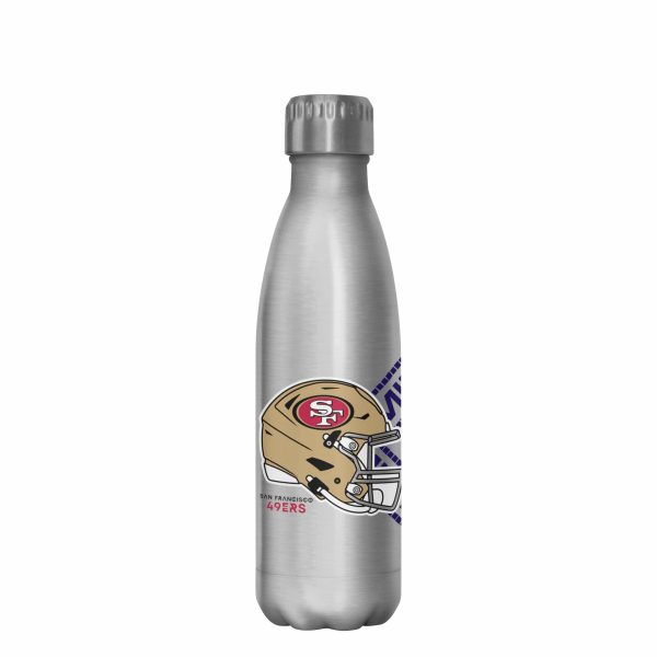 Kansas City Chiefs vs San Francisco 49ers NFL Super Bowl LVIII Silver 17 oz Stainless Steel Bottle Online - Image 4