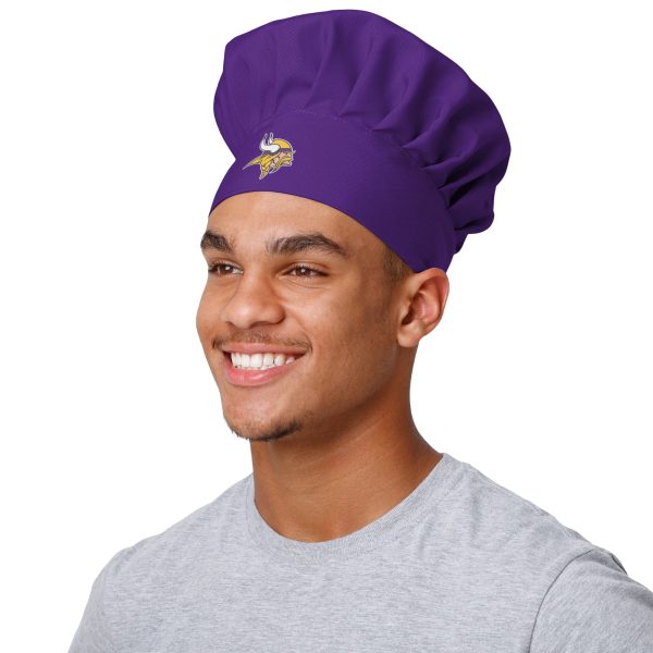 Minnesota Vikings NFL Big Logo Chef Hat For Cheap - Image 5
