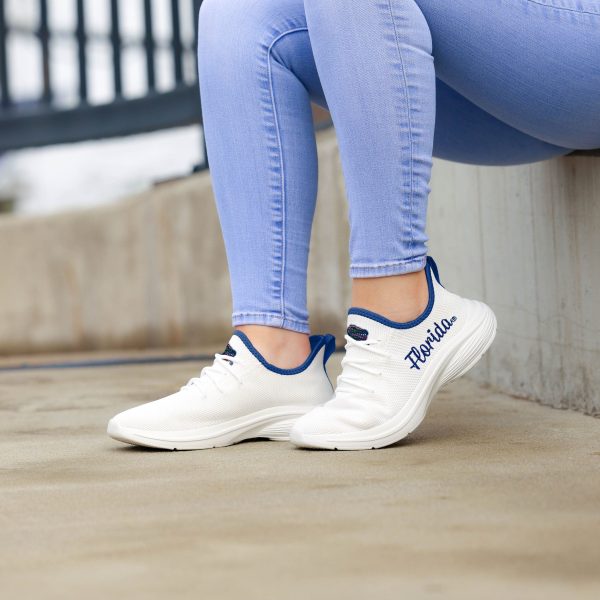 Florida Gators NCAA Womens Midsole White Sneaker Discount - Image 3