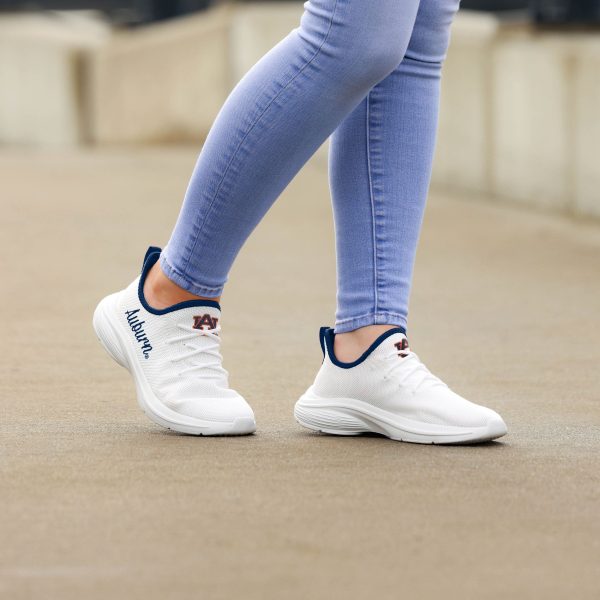 Auburn Tigers NCAA Womens Midsole White Sneaker Discount - Image 3