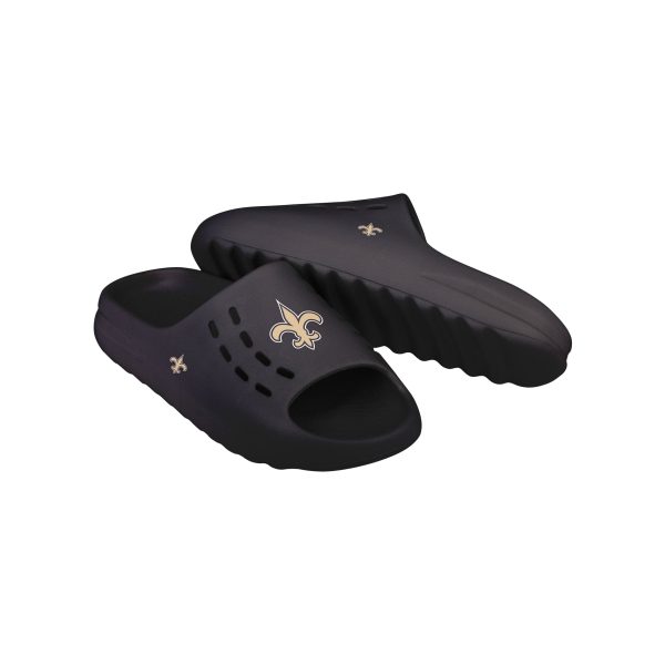 New Orleans Saints NFL Mens Big Logo Chunky Slide on Sale - Image 4