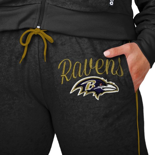 Baltimore Ravens NFL Womens Terry Knit Joggers on Sale - Image 3